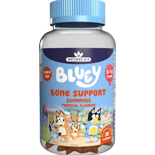 Natures Aid Bluey Gummies Bone Support Tropical 30S