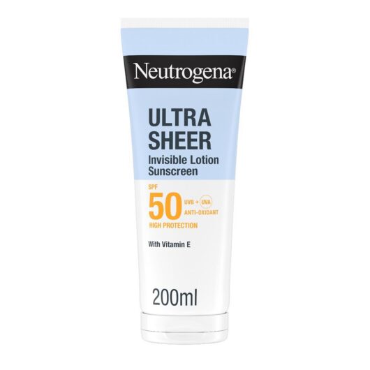 Neutrogena Ultra Sheer Invisible Hydrating Body Lotion Sunscreen Spf50200 ml