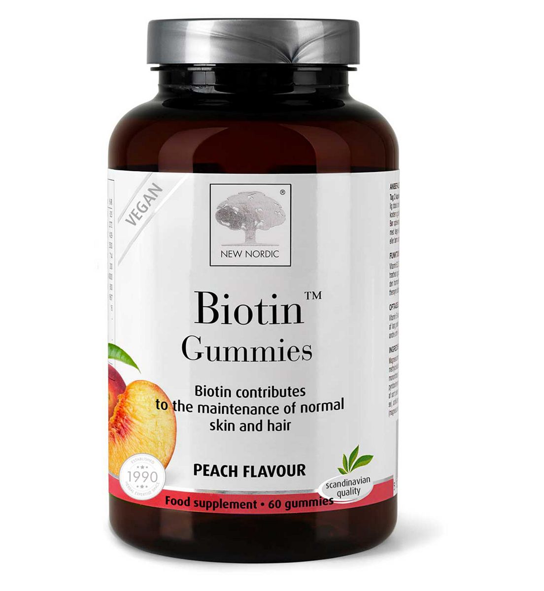 New Nordic Biotin Gummies, 60 Gummies