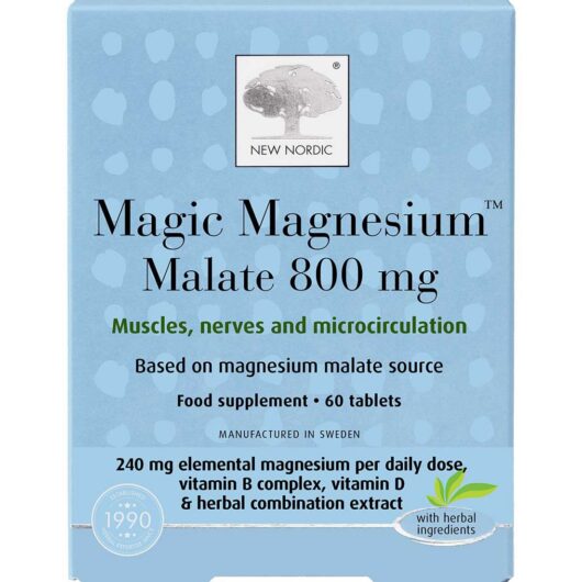 New Nordic Magic Magnesium Malate 800Mg 60 Tablets