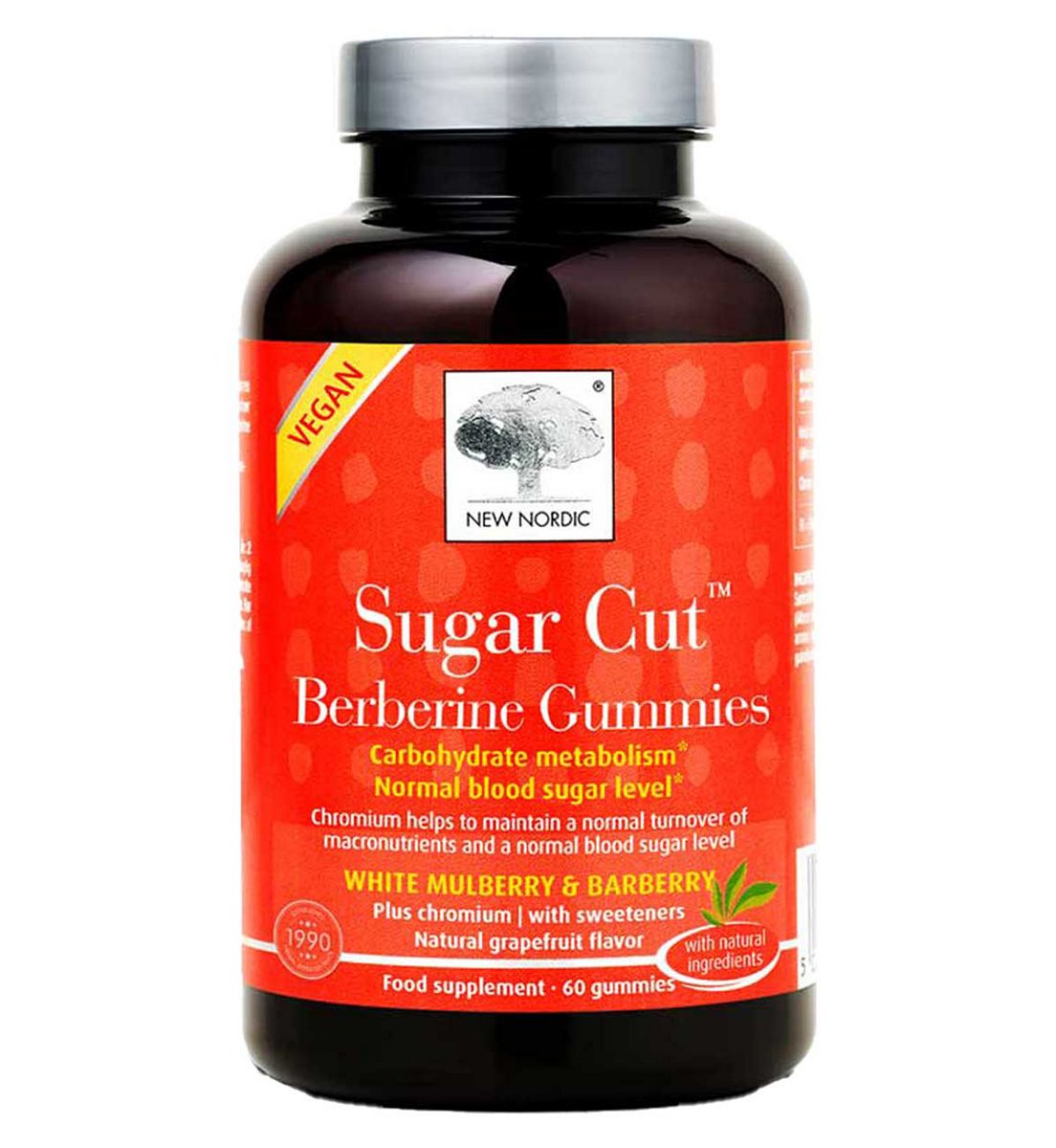 New Nordic Sugar Cut Berberine Gummies 60S