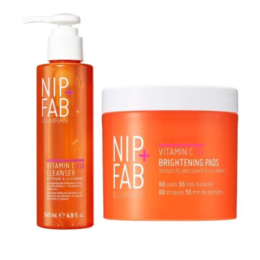 Nip+Fab Vitamin C Fix Cleanse & Toner Pads Bundle