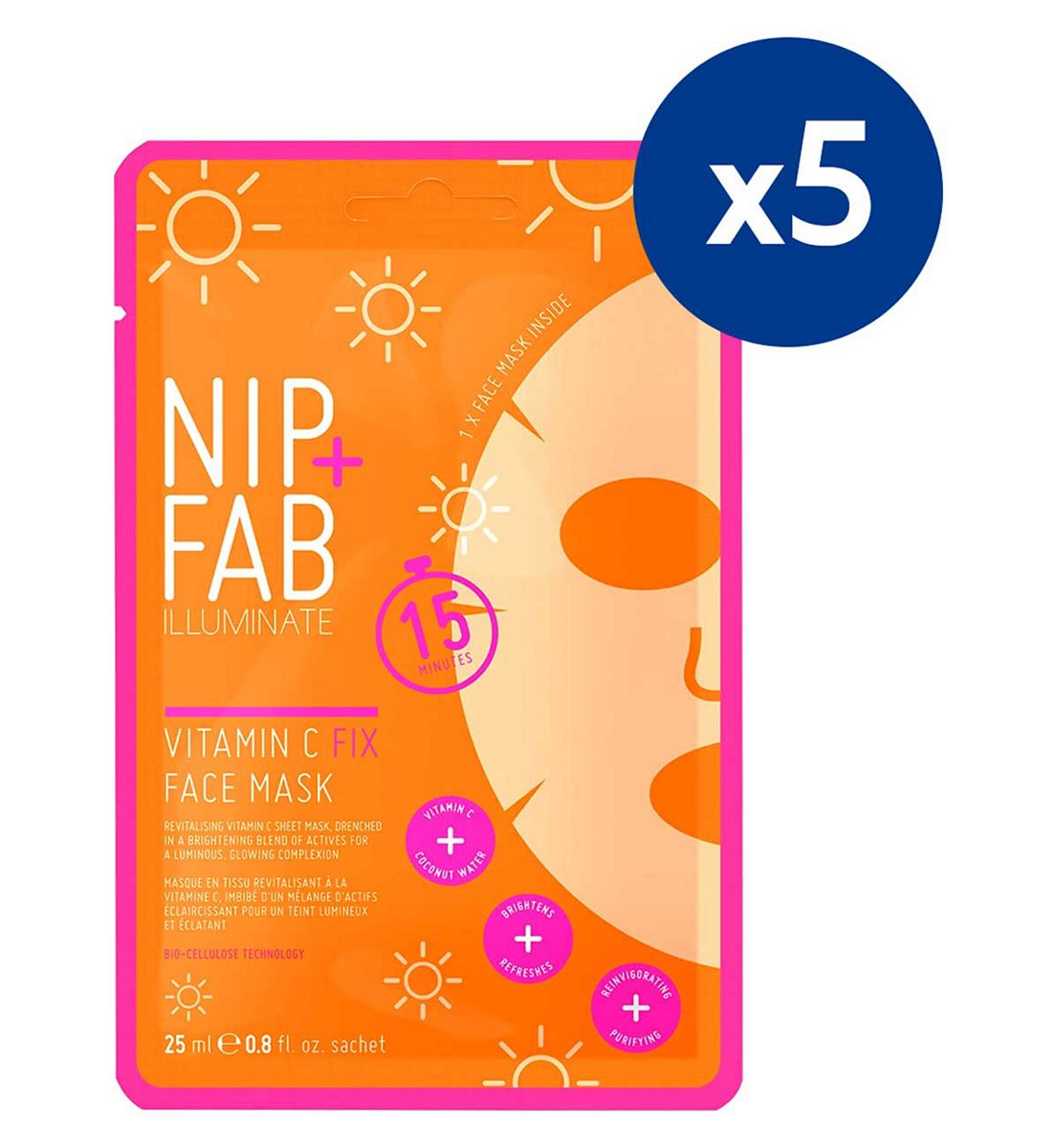 Nip+Fab Vitamin C Sheetmask X5 Bundle