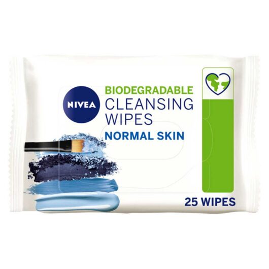 Nivea Biodegradable Cleansing Wipes Normal Skin 25Pc