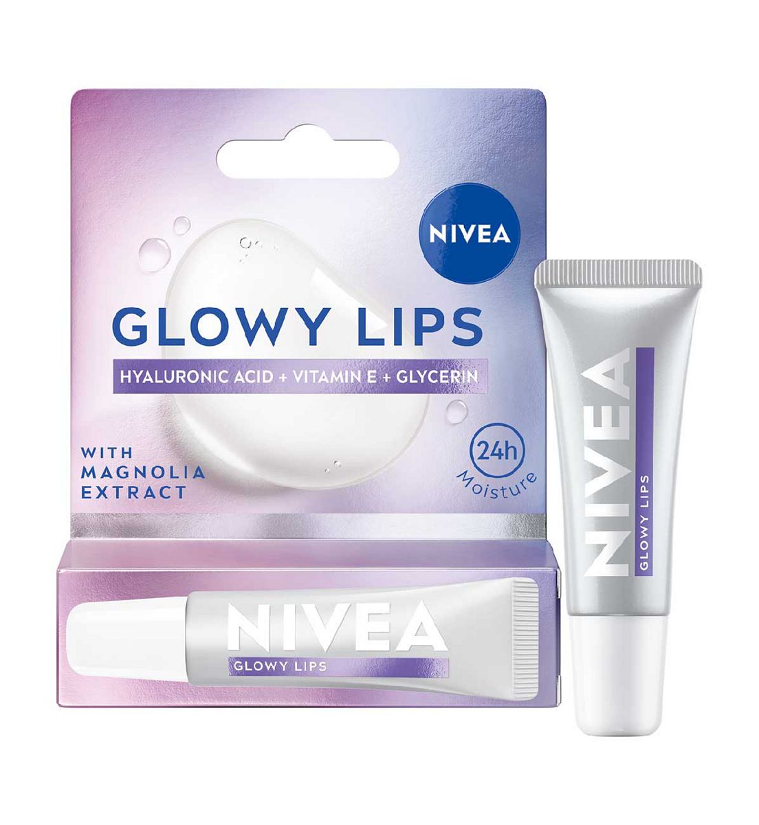 Nivea Lip Hyaluron Glowy Lips Balm Tube Original, 10ml