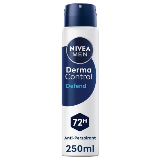 Nivea Men Derma Control Defend 72H Anti-Perspirant250 ml, 250ml