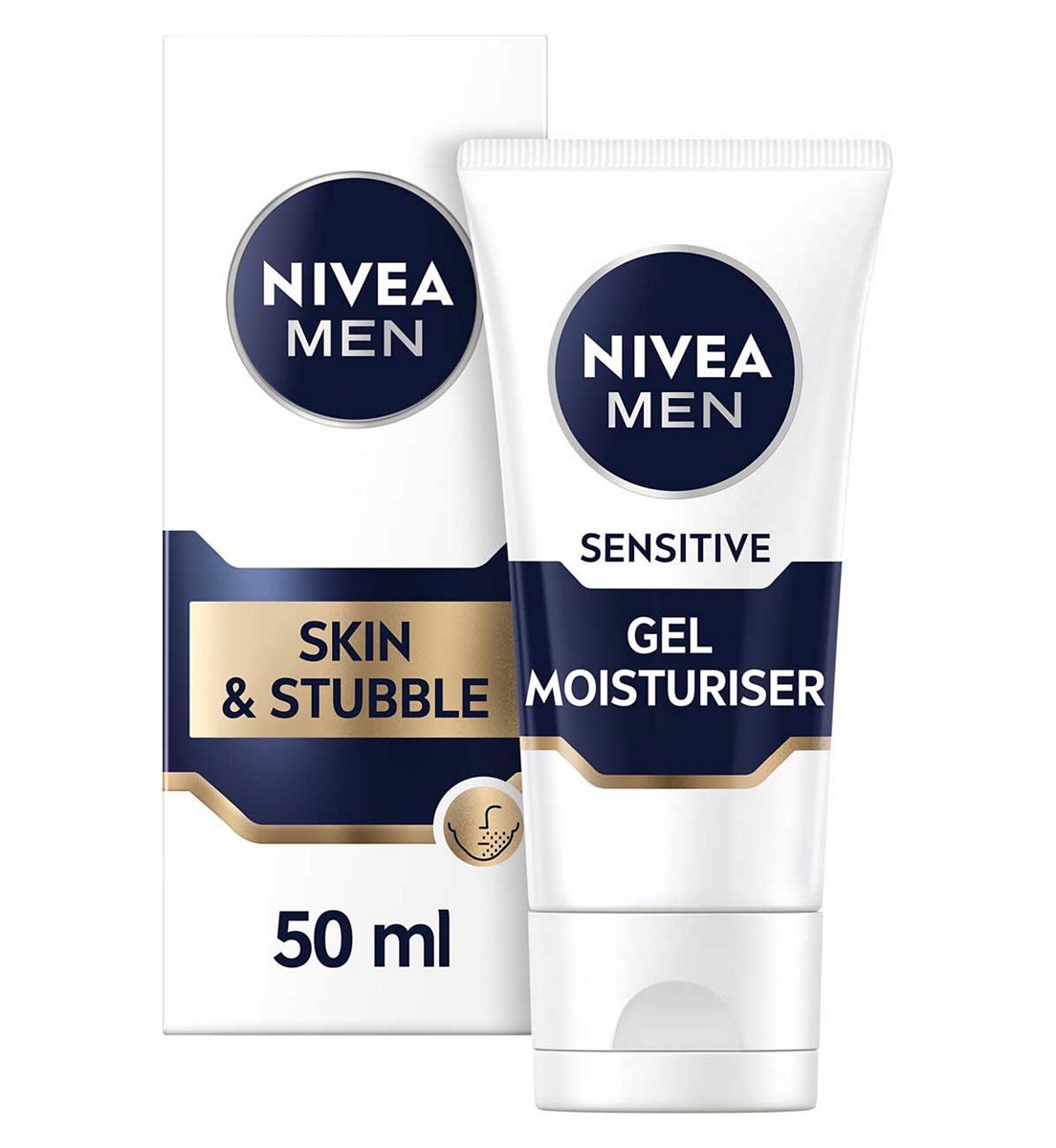 Nivea Men Sensitive Skin & Stubble Gel Moisturiser 50ml
