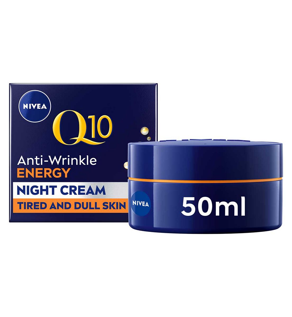 Nivea Q10 Energy Recharging Face Night Cream With Vitamin C 50ml