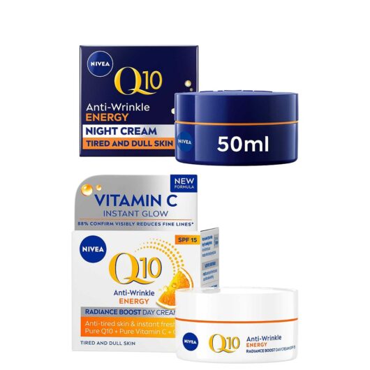 Nivea Q10 Vitamin C Day & Night Cream Bundle