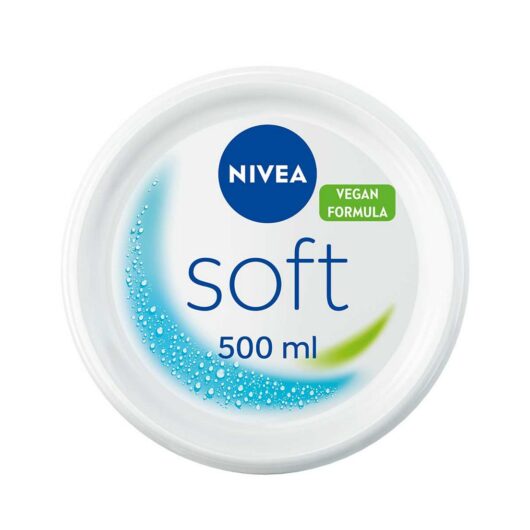 Nivea Soft Moisturiser For Face Hand & Body 500ml