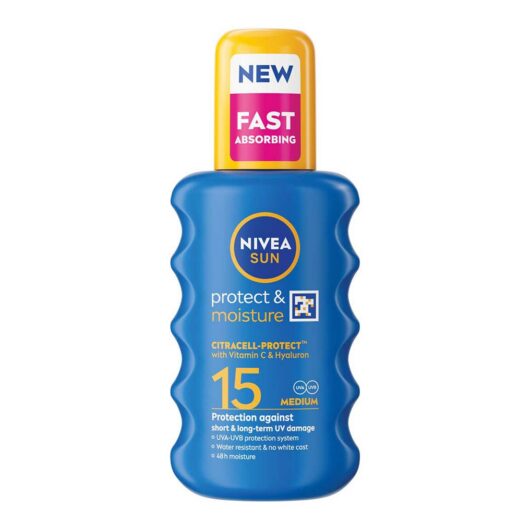 Nivea Sun Protect & Moisture Cream Spray Spf 15200 ml, 200ml