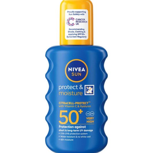 Nivea Sun Protect & Moisture Cream Spray Spf50+200 ml, 200ml