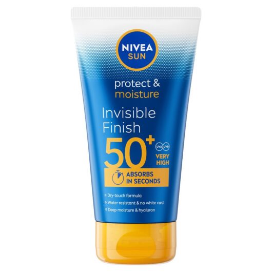 Nivea Sun Protect & Moisture Invisible Finish Cream Lotion Spf50+ 150ml
