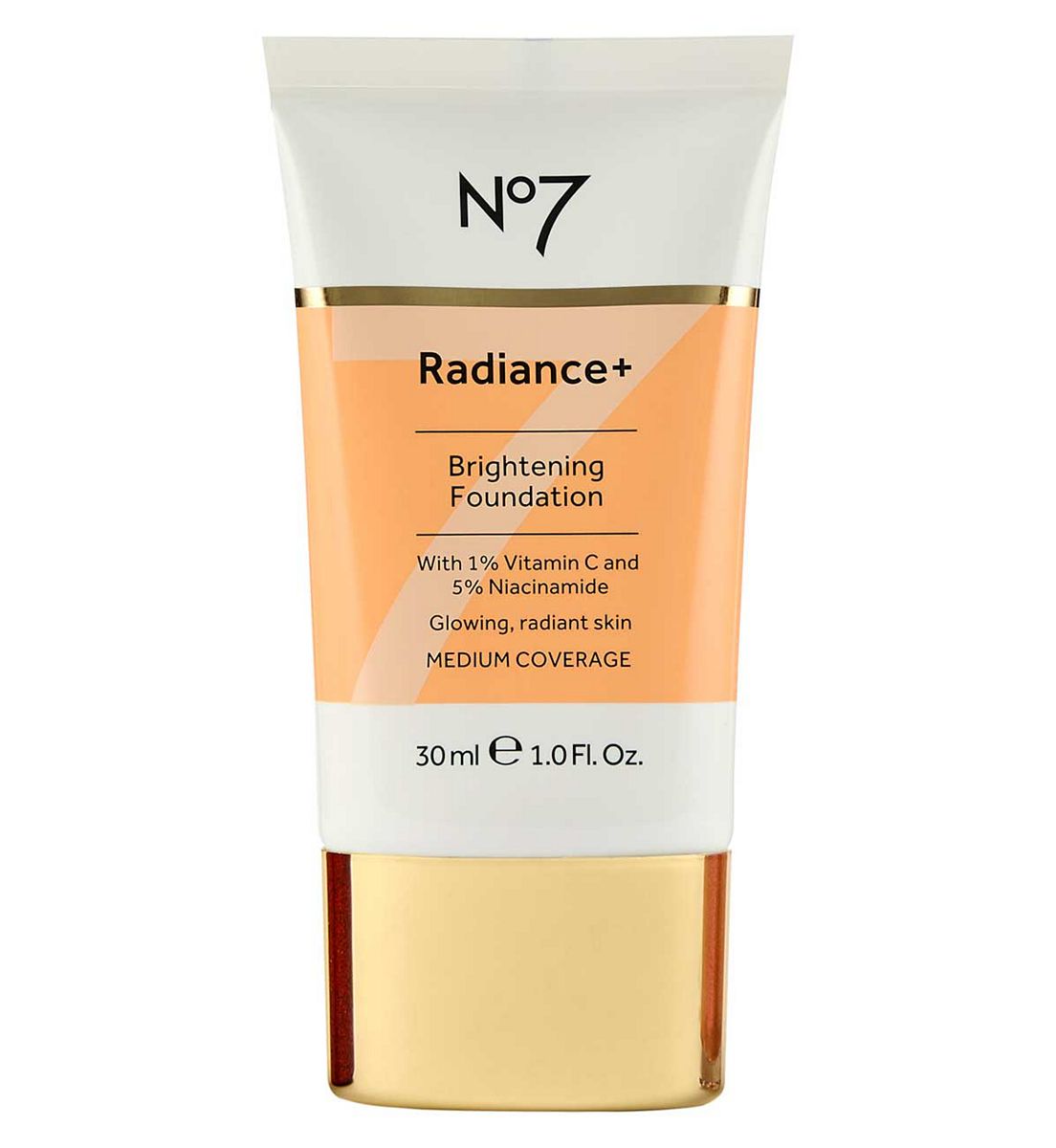 No7 Radiance+ Brightening Foundation Cream Mocha 30ml