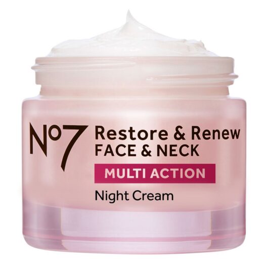 No7 Restore & Renew Face Neck Multi Action Night Cream 50ml
