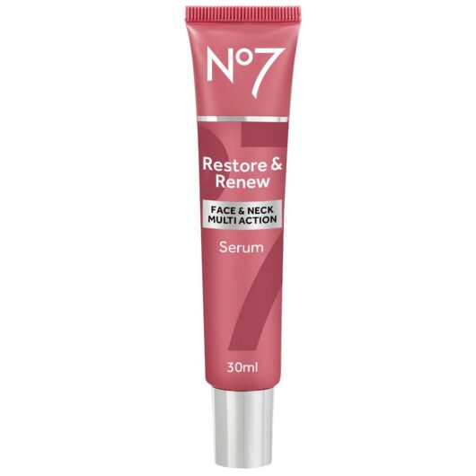No7 Restore & Renew Face Neck Multi Action Serum 30ml