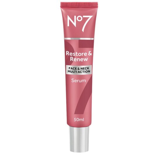 No7 Restore & Renew Face Neck Multi Action Serum 50ml