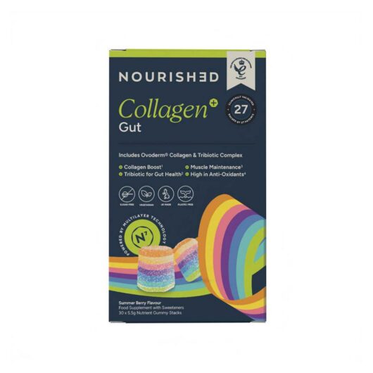 Nourished Collagen+ Gut Nutrient Stacks Gummies 30S