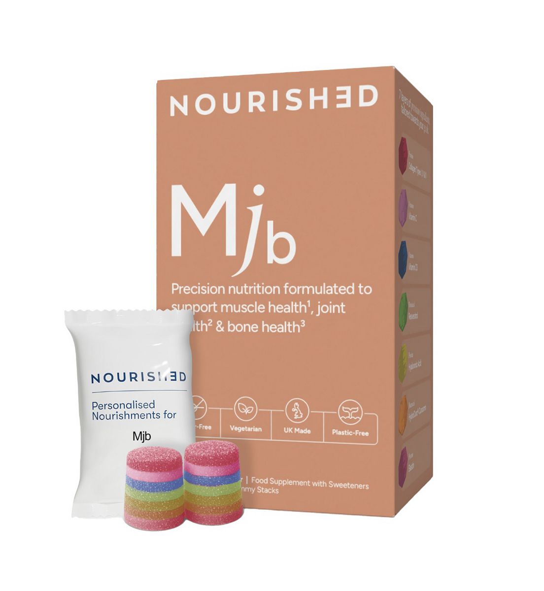 Nourished Mjb Nutrient Stacks 30 Gummies