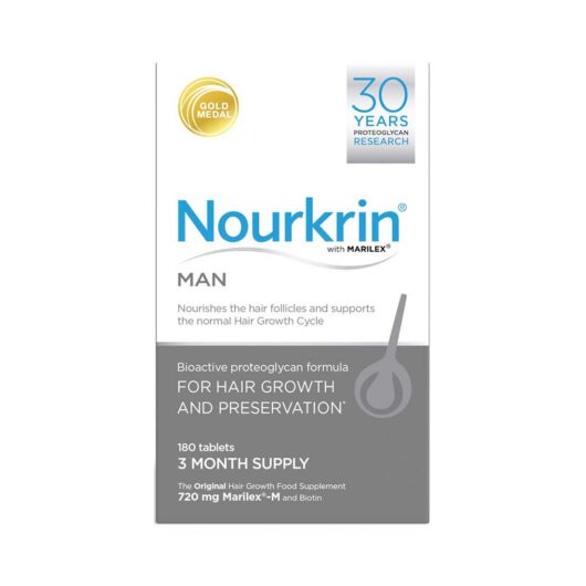 Nourkrin Man For Hair Preservation 3 Month Supply - 180 Tablets