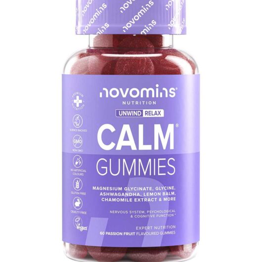 Novomins Calm Passion Fruit Flavoured Gummies 60