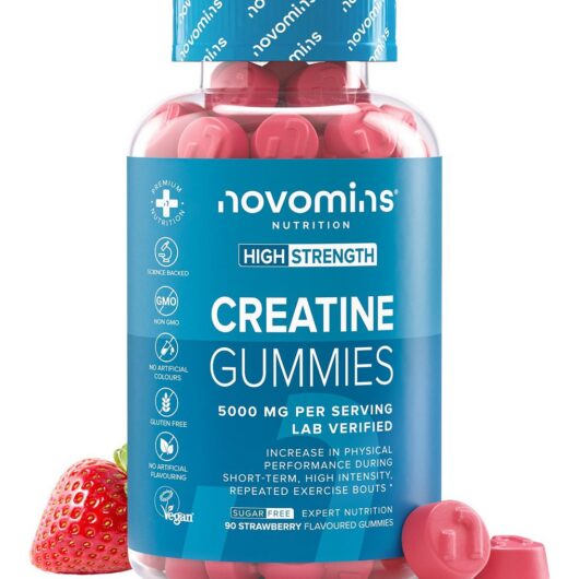 Novomins Creatine Strawberry Flavoured Gummies 90