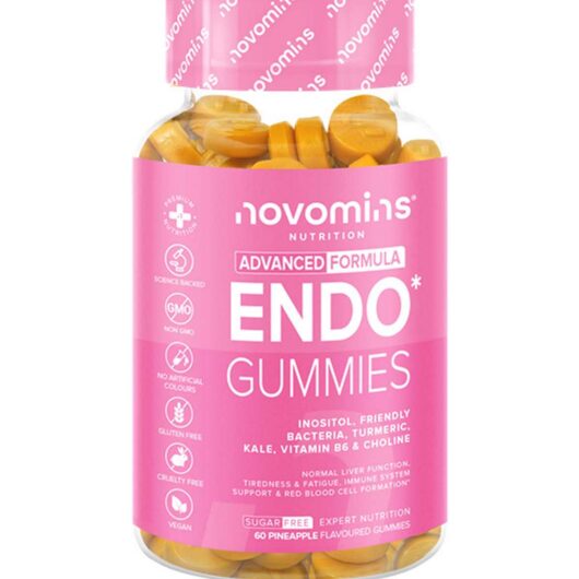 Novomins Endo Gummy Vitamins Pineapple Flavour - 60 Gummies