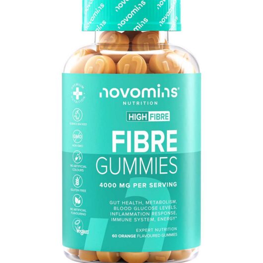 Novomins Fibre Orange Flavoured Gummies 60
