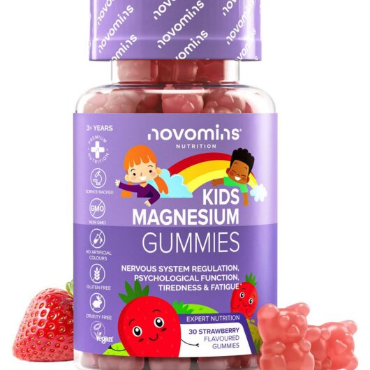 Novomins Kids Magnesium Strawberry Flavoured Gummies 30