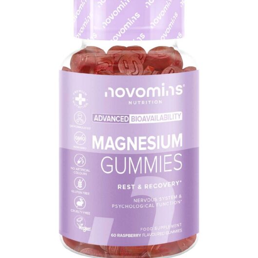 Novomins Magnesium Gummies Raspberry Flavour 60S