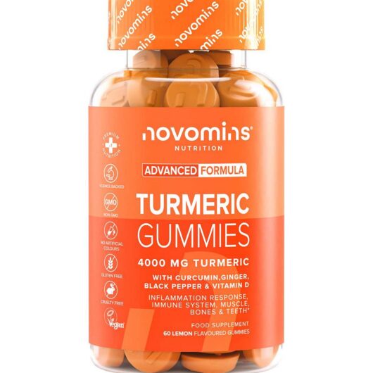 Novomins Turmeric Lemon Flavoured Gummies 60