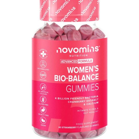 Novomins Women's Bio Balance Gummy Vitamins Strawberry Flavour - 60 Gummies