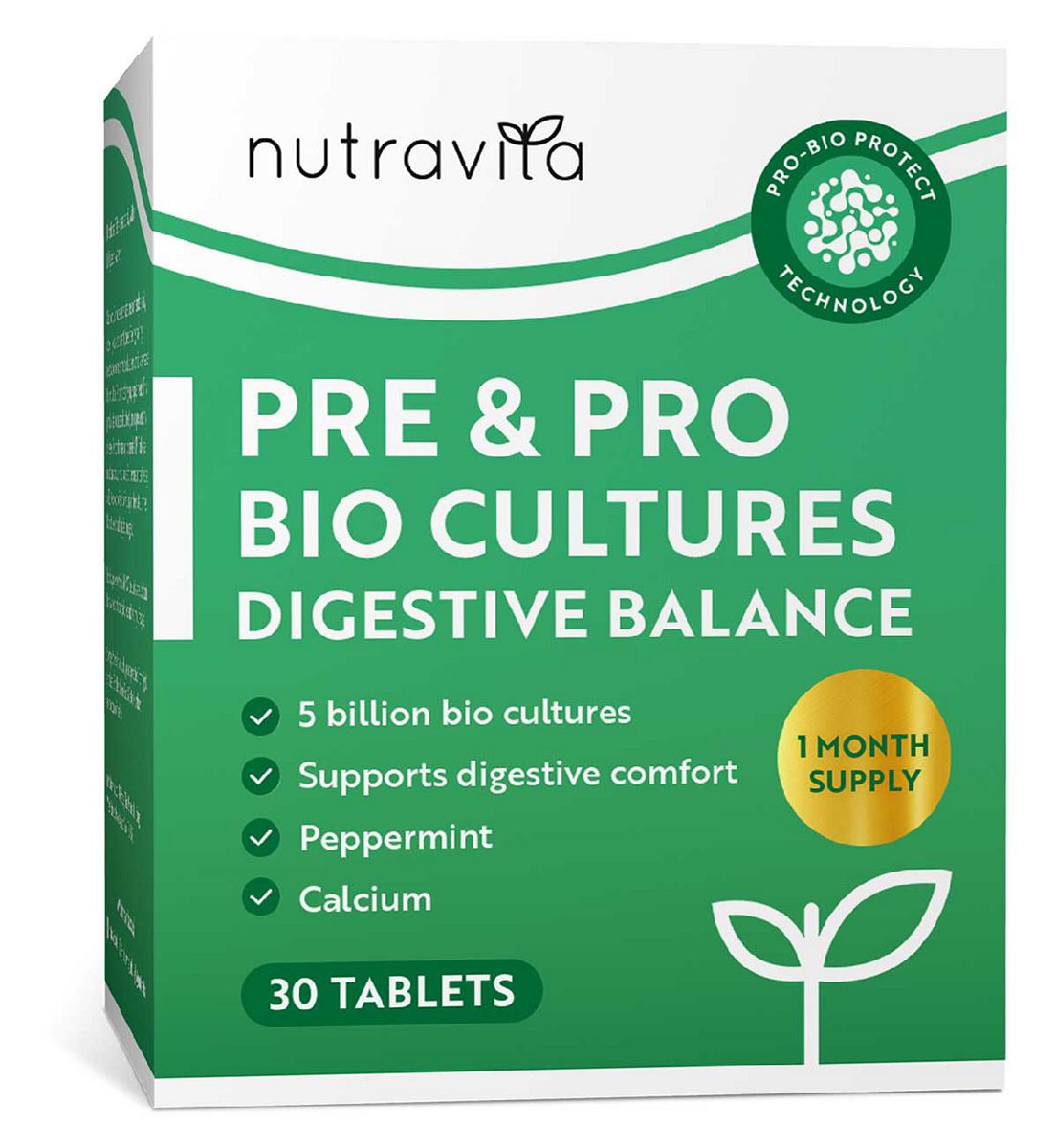Nutravita Digestive Health & Gut Supplement - 30 Capsules