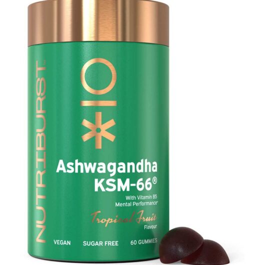 Nutriburst Ashwagandha Ksm-66 Vitamin Gummies Tropical Fruit - 60
