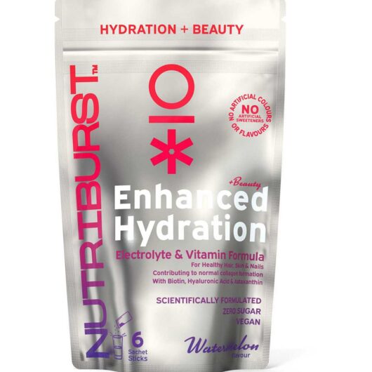 Nutriburst Beauty Electrolyte & Vitamin Hydration Powder - Watermelon 3G, 6 Sachets