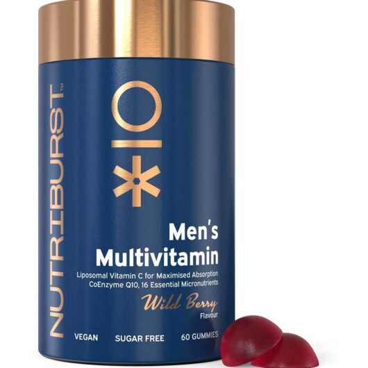 Nutriburst Men's Multivitamin Vitamin Gummies Wild Berry - 60