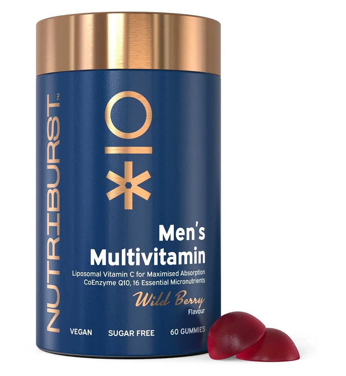 Nutriburst Men's Multivitamin Vitamin Gummies Wild Berry - 60