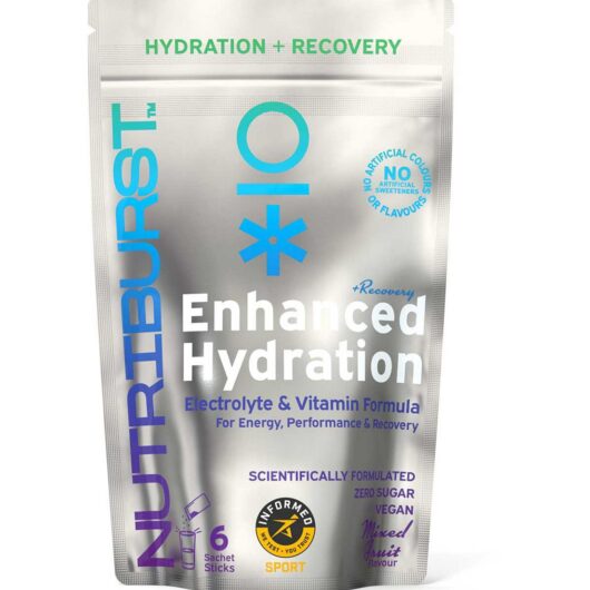 Nutriburst Recovery Electrolyte & Vitamin Hydration Powder - Mixed Fruit 3G, 6 Sachets