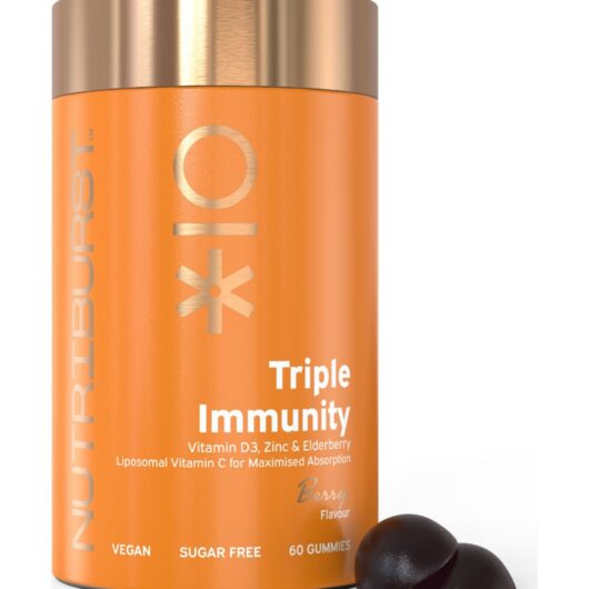 Nutriburst Triple Immunity Vitamin Gummies Berry - 60