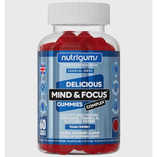 Nutrigums Vegan Ashwagandha Mind & Focus Gummies 60S