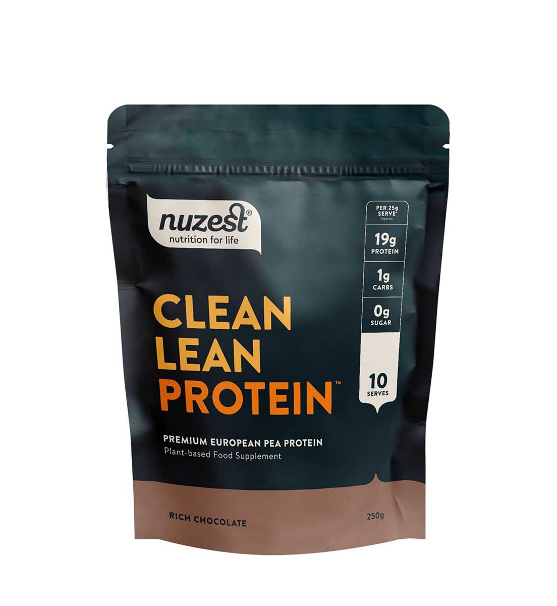 Nuzest Clean Lean Protein Premium European Pea Powder Rich Chocolate 250g