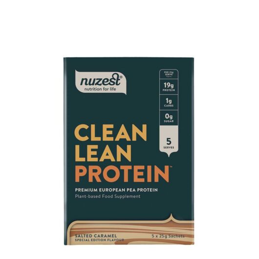 Nuzest Clean Lean Protein Premium European Pea Powder Salted Caramel 5 X 25g
