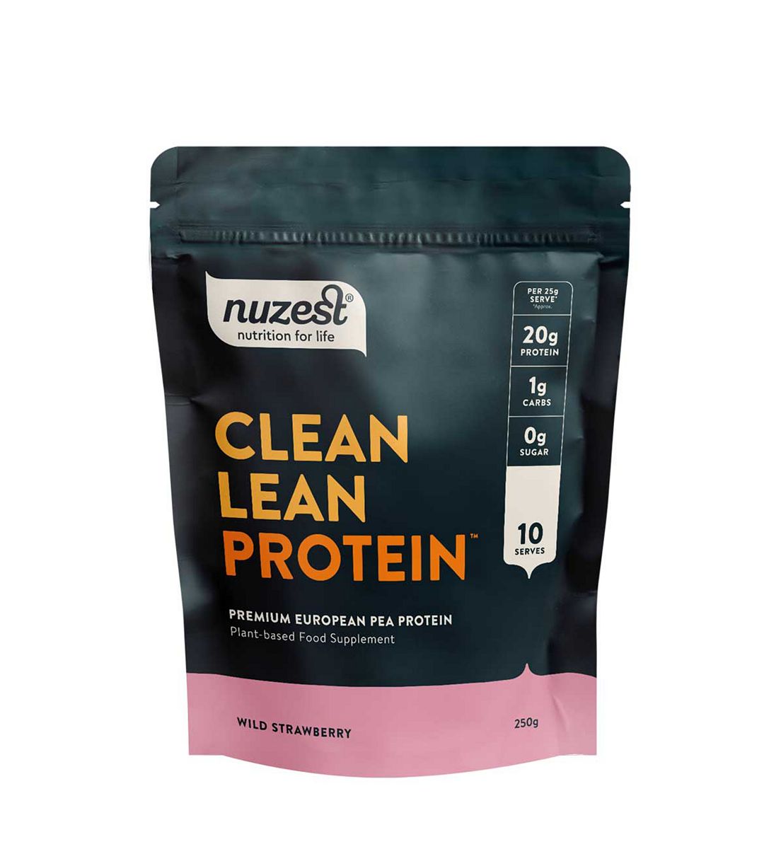 Nuzest Clean Lean Protein Premium European Pea Powder Wild Strawberry 250g