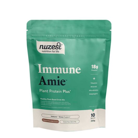 Nuzest Protein Plus Immune Amie Chocolate European Pea Powder 250g