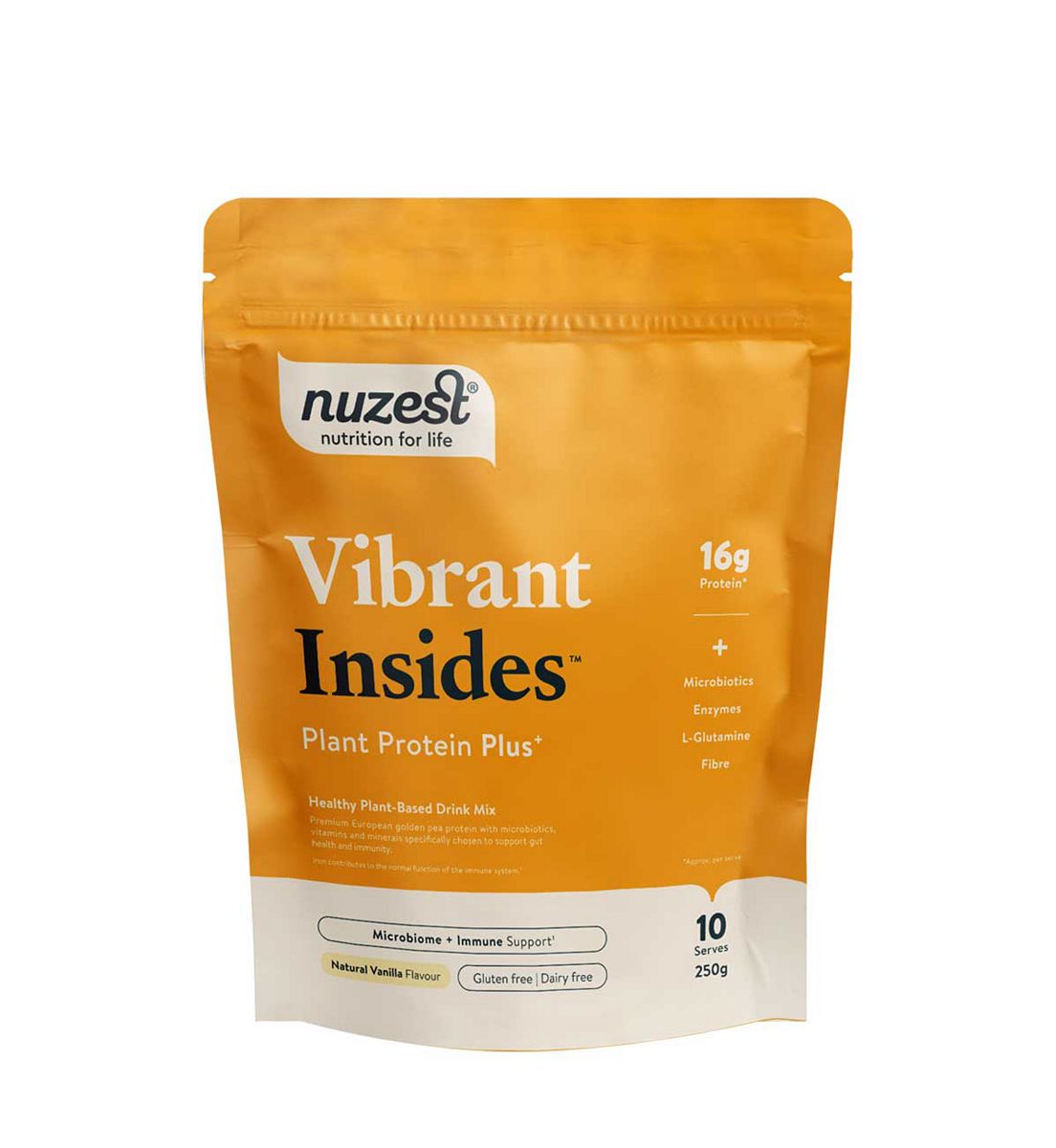 Nuzest Protein Plus Vibrant Insides Vanilla European Pea Powder 250g
