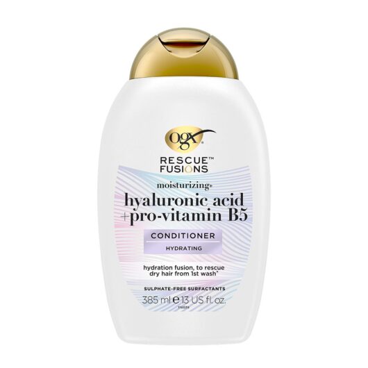 OGX Rescue Fusions Hyaluronic Acid + Pro-Vitamin B5 Hydrating Conditioner 385ml