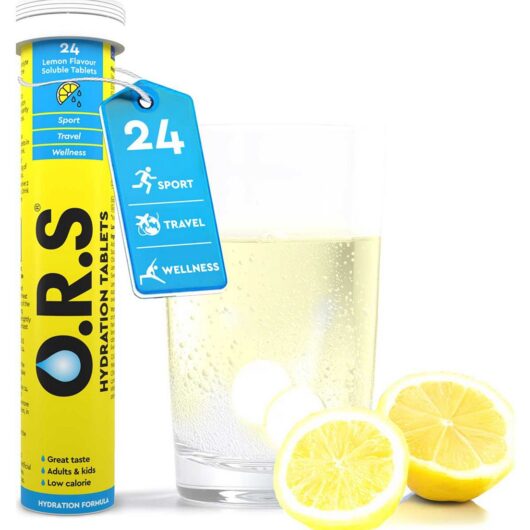 ORS O.r.s Hydration, Lemon Electrolyte Tablets For Everyday Hydration And Wellness - 24
