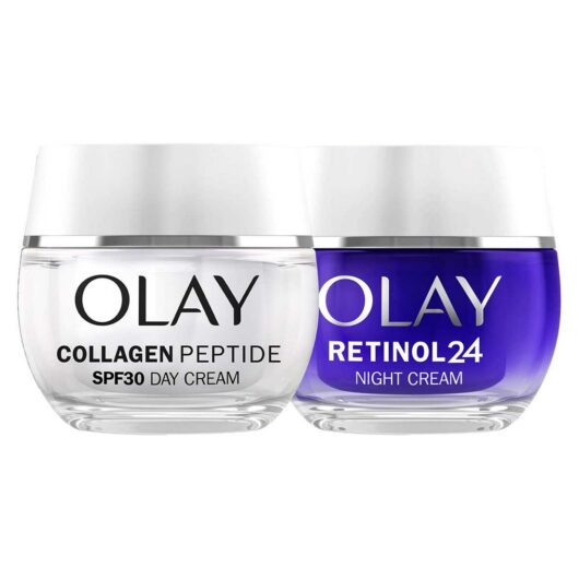 Olay Collagen Peptide Spf30 Day Cream 50Ml & Retinol 24 Night Bundle