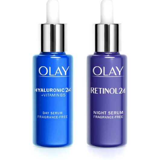 Olay New Year, Dew With Hyaluronic Acid + Vitamin B5 Day And Retinol Night Serum