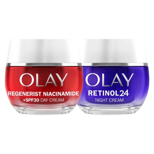 Olay Regenerist Niacinamide Spf30 Day Cream 50Ml & Retinol 24 Night Bundle